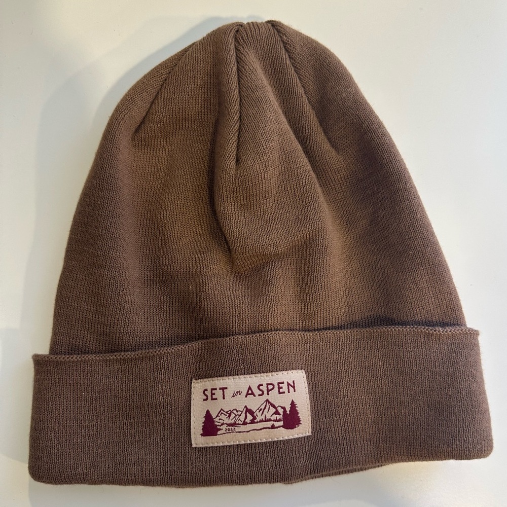 set active brown set aspen beanie toque